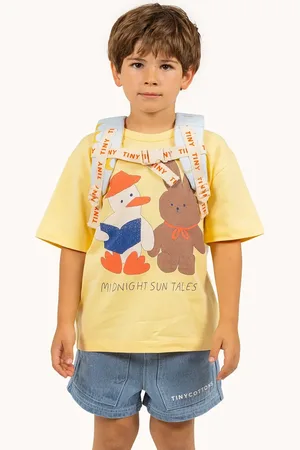Tiny Cottons Dětské bavlněné tričko READERS GRAPHIC TEE barva, s potiskem, SS25-085