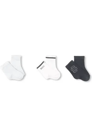HUGO BOSS Kojenecké ponožky 3-pack tmavomodrá barva, J51739
