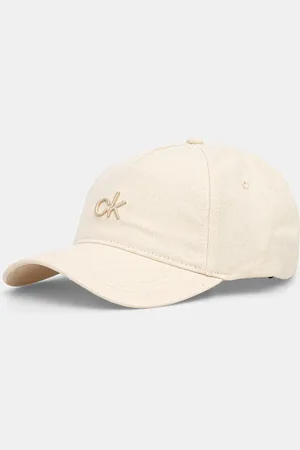 Calvin Klein Lněná kšiltovka barva, s aplikací, K60K613118