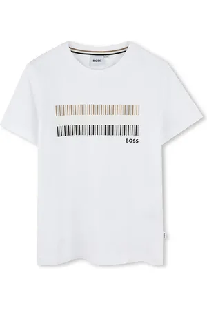 HUGO BOSS Dětské bavlněné tričko barva, s potiskem, J52035
