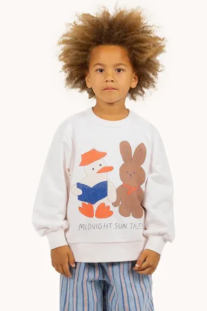 Tiny Cottons Dětská bavlněná mikina READERS GRAPHIC SWEATSHIRT barva, s potiskem, SS25-103