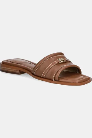 Michael Kors Kožené pantofle Mandy dámské, barva, 40R5MAFS2L.230