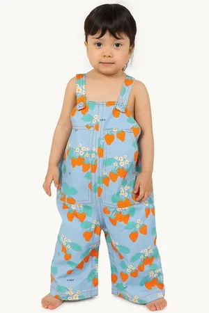 Tiny Cottons Dětské lacláče BABY STRAWBERRIES DUNGAREE barva, SS25-220