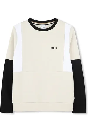 HUGO BOSS Dětská mikina barva, hladká, J52026
