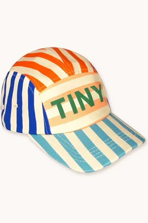 Tiny Cottons Dětská bavlněná kšiltovka STRIPED CAP barva, SS25-425
