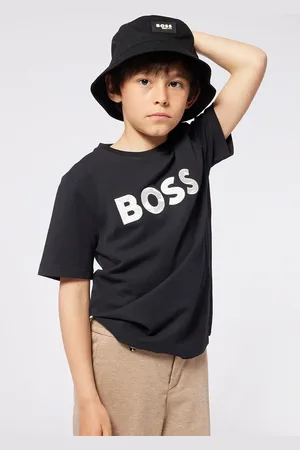 HUGO BOSS Dětské bavlněné tričko barva, s potiskem, J52049