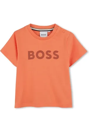 HUGO BOSS Bavlněné dětské tričko barva, s potiskem, J52105