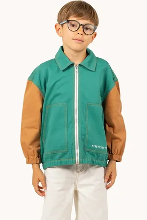 Tiny Cottons Dětská bavlněná bunda COLOR BLOCKED JACKET barva, SS25-208