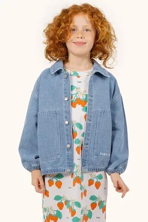 Tiny Cottons Dětská riflová bunda GRAPHIC DENIM JACKET barva, SS25-241