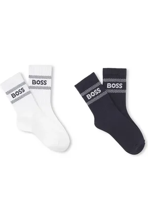 HUGO BOSS Dětské ponožky 2-pack tmavomodrá barva, J51738