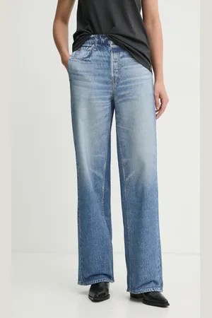 RAG&BONE Džíny dámské, barva, široké, high waist, WCW23F70018201