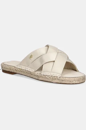 Tommy Hilfiger Pantofle SATIN ESPADRILLE MULE dámské, barva, FW0FW08502