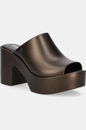 Melissa Pantofle MULE HYPE METALLIC AD dámské, barva, na podpatku, M 36497.BI597