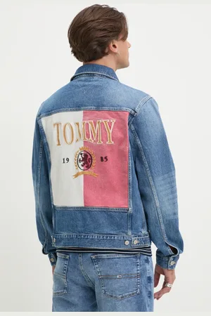 Tommy Hilfiger Džínová bunda pánská, barva, přechodná, DM0DM21860