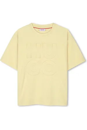 HUGO BOSS Dětské bavlněné tričko barva, s aplikací, G00337