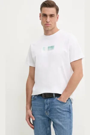 Calvin Klein Bavlněné tričko barva, s potiskem, K10K114174