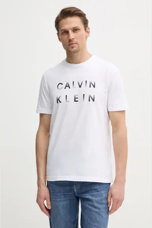 Calvin Klein Bavlněné tričko barva, s potiskem, K10K114156