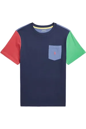 Ralph Lauren Dětské bavlněné tričko tmavomodrá barva, 323861435010