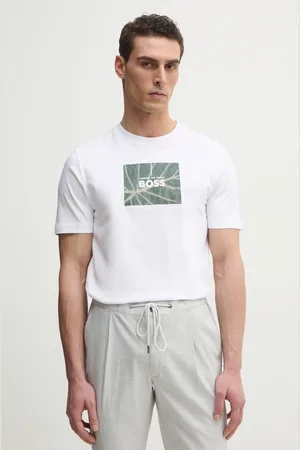 HUGO BOSS Bavlněné tričko barva, s potiskem, 50535112