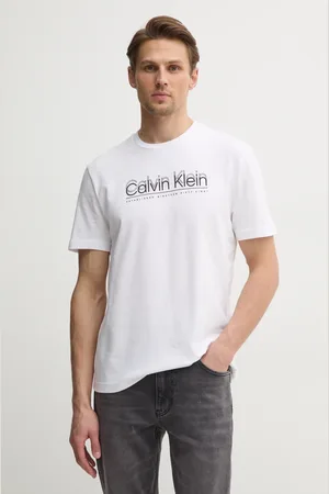 Calvin Klein Bavlněné tričko barva, s potiskem, K10K114149