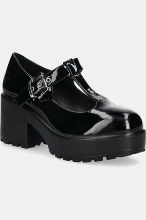 Koi Footwear Lodičky SAI BLACK MARY JANES ‘ PATENT EDITION’ barva, na podpatku, ND35