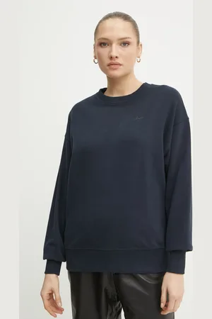 HUGO BOSS Bavlněná mikina dámská, růžová barva, hladká, 50534821