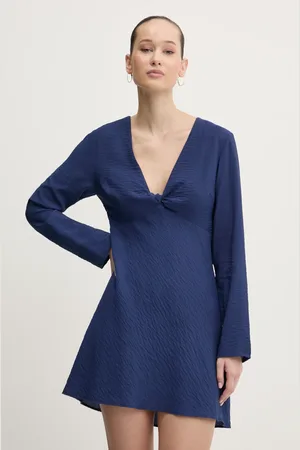 Abercrombie & Fitch Šaty tmavomodrá barva, mini, KI159-5690