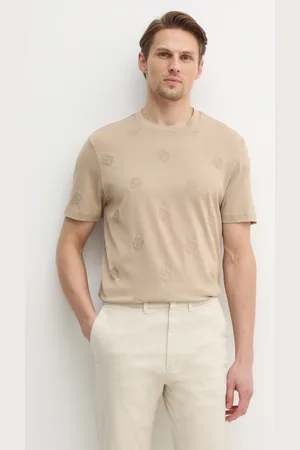 HUGO BOSS Bavlněné tričko tmavomodrá barva, 50532753