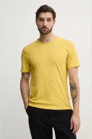 Benetton Bavlněné tričko barva, 3JE1J19A5