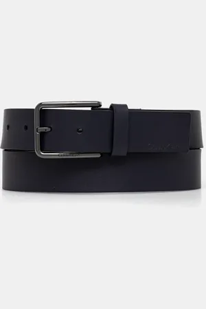 Calvin Klein Kožený pásek pánský, tmavomodrá barva, K50K509654