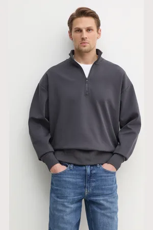 Calvin Klein Mikina pánská, bílá barva, hladká, J30J327225
