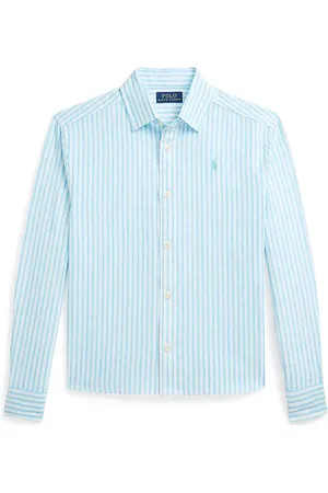 Ralph Lauren Dětská lněná košile barva, 313964539002
