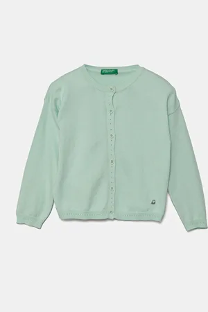 Benetton Dětský bavlněný kardigan barva, 1098G500P