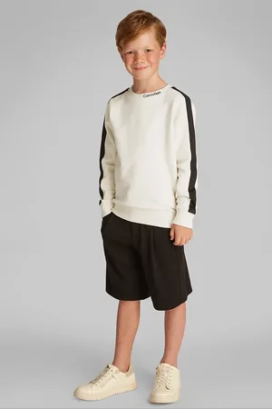 Calvin Klein Dětská mikina barva, hladká, IB0IB02471