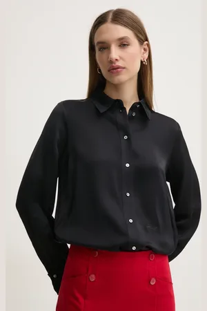 Karl Lagerfeld Košile dámská, barva, regular, s klasickým límcem, A1W11022