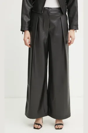 Twin-Set Kalhoty dámské, barva, široké, high waist, 251TP2344