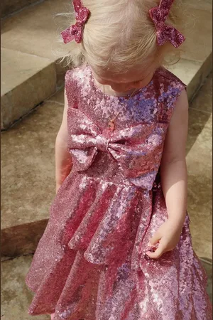 Konges Sløjd Dívčí šaty ROSIE DRESS barva, mini, KS102203