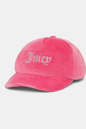 Juicy Couture Velurová kšiltovka VERONICA VELOUR & DIAMANTE barva, s aplikací, JCAWH224702