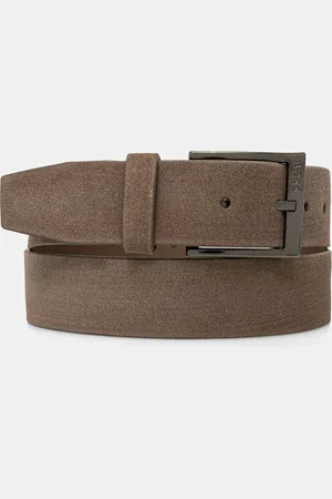 HUGO BOSS Semišový pásek pánský, barva, 50516742