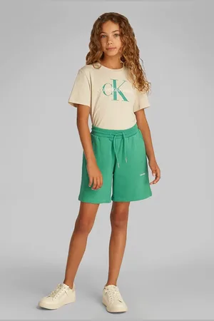 Calvin Klein Dětské bavlněné šortky barva, hladké, IU0IU00703