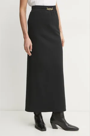 Twin-Set Bavlněná sukně barva, maxi, 251TE2072