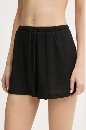 Calvin Klein Kraťasy dámské, barva, hladké, high waist, KW0KW02820