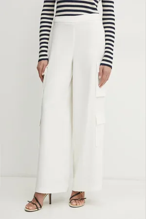 Twin-Set Kalhoty dámské, barva, kapsáče, high waist, 251AP2333