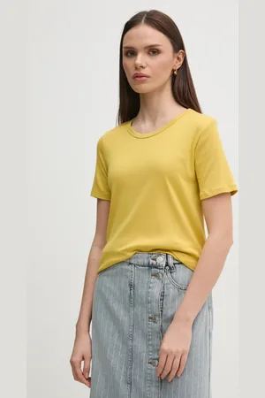 Benetton Bavlněné tričko fialová barva, 3GA2E16A0