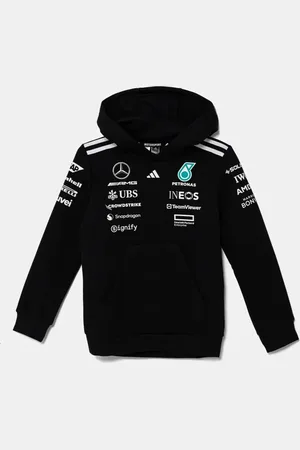 adidas Dětská mikina MER barva, s kapucí, vzorovaná, JX0683