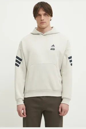 adidas Mikina x Mandalorian pánská, barva, s kapucí, s potiskem, JI5719