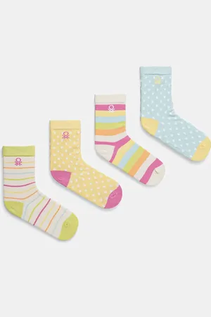 Benetton Dětské ponožky 4-pack barva, 6AO307048
