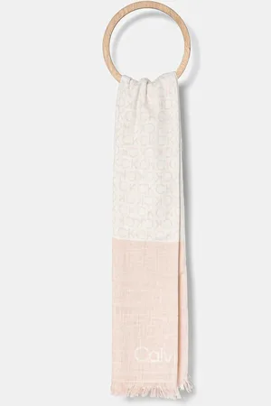 Calvin Klein Bavlněná šála barva, K60K612979