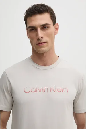 Calvin Klein Bavlněné tričko barva, s potiskem, K10K114155