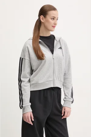 adidas Mikina Essentials dámská, barva, s kapucí, s aplikací, JE0055